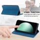 thumbnail image 2 of Funda tipo cartera con bloqueo RFID para Samsung Galaxy S26 Con tapa abatible, portatarjetas, cierre magnético, TPU y soporte Azul, 2 of 6