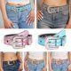 thumbnail image 4 of Xiao Hua Cinturón de Diamante Feng Shui de Jeans Occidental Brillante, Cinturón Incrustado de Cristal de Diamante de Agua Brillante, Adecuado para Combinar con Jeans, Jeans y Vestidos, 1 Pieza,, 4 of 4