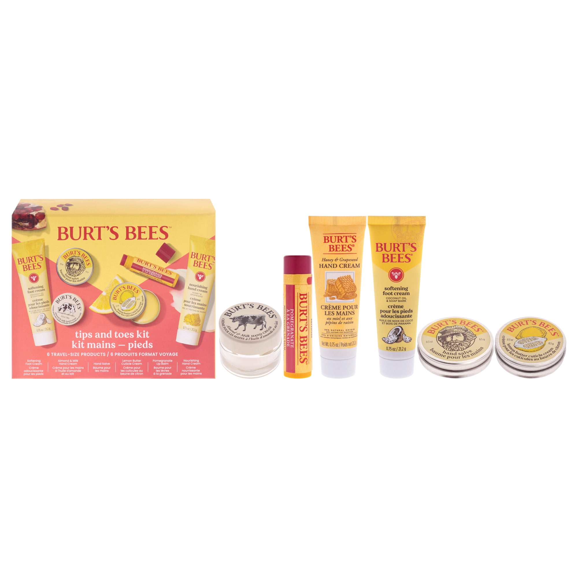 Kit Burts Bees Tips And Toes 6 Piezas Mujer
