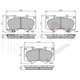 thumbnail image 2 of Pastillas Freno para auto Toyota FJ Cruiser 2006-2023 Delantero, 2 of 4