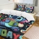 thumbnail image 2 of HAPPY HOLIDAYS Stitch 3 Pieces Duvet Cover Set Full Size Super Soft Fade Resistant Microfiber, 2 of 4
