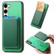 thumbnail image 1 of Funda de Cuero Magnética con Tarjetero para Samsung Galaxy S23 Plus Cubierta Delgada Verde, 1 of 5