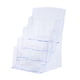 thumbnail image 1 of Portafolletos, soporte para folletos, letrero, soporte de exhibición de acrílico transparente para mesa, organizador de mostrador para recepción, rest 3 niveles 235x173x32cm, 1 of 5
