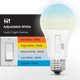 thumbnail image 3 of Bombilla LED Feit Electric A19 60W equivalente regulable - Pack de 4, 3 of 8