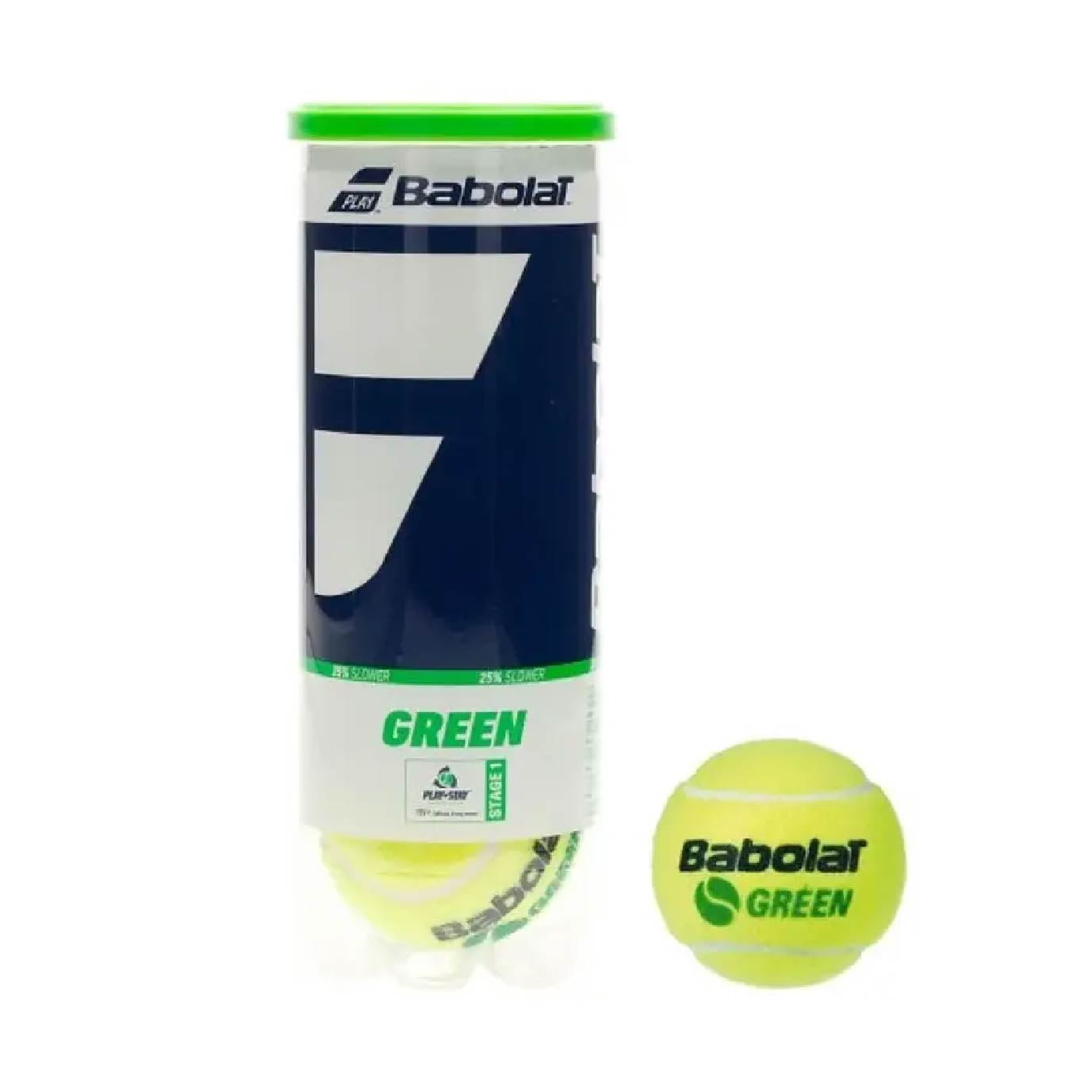 Babolat - Tarro De Pelotas De Tenis Green - X3