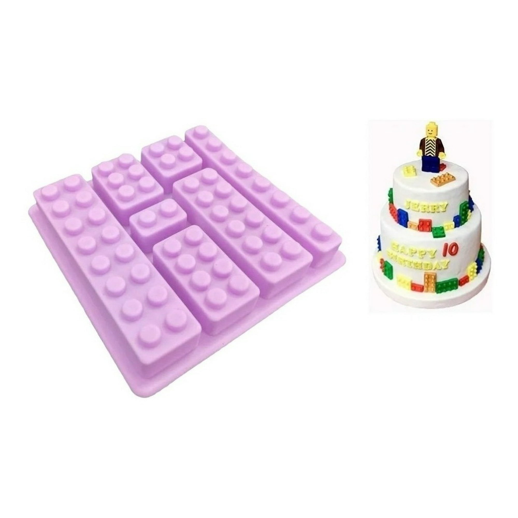 Genérico - Molde De Silicona Molde Fondant Bloques Molde Bloques