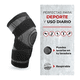 thumbnail image 3 of Rodillera Deportiva Compresion Fitnics Set X2 Banda Sujecion Color Gris Talle M, 3 of 3