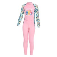 Ioensy - Trajes De Neopreno Para Niños Protección Uv Cuerpo Completo Traje De Baño De Verano De Una Pieza Rosa M