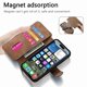 thumbnail image 5 of Funda Billetera Magnética para iPhone 16 Soporte Tarjetas Desmontable Marrón, 5 of 6