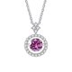 thumbnail image 3 of Collar de Moissanita para Mujer 1 Uds Corte Redondo Color D VVS1 Collar de Diamante de Plata Esterlina 925 Colgante de Moissanita para Mujer con Certificado, 3 of 9