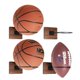thumbnail image 1 of Porta Pelotas Rovarahoom 4 Piezas Madera de Nogal, 1 of 8