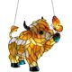 thumbnail image 1 of Atrapasol mariposa vaca highland 20cm estilo vitral colgante ventana animal granja atrapasol regalo amantes vacas, 1 of 5