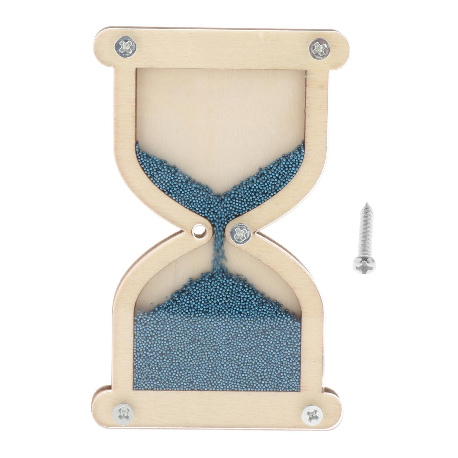 Magideal - Reloj De Arena De Madera Para Niños, Accesorios Para Tablero De Actividad, Habilidades Motoras, Juguetes Educativos Montessori Para Avión, Viaje, Coch Azul