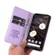 thumbnail image 3 of Funda Billetera de Cuero para Google Pixel 7A con Tarjetero y Soporte - Tapa Magnética Morado, 3 of 6