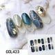 thumbnail image 1 of 14pcs Y2K 3D Nail Strips Fashion Nail Strips Full Wraps Glossy Nail Polish Sticker Self Adhesive Nail Art Decal Strip For Women Nail Art DIY, 1 of 3