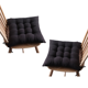 thumbnail image 1 of Xiao Hua Cojín Delgado para Silla de Comedor Marrón Oscuro -2 Piezas, Cojín Acolchado de Encaje Que Reduce la Presión, Cojín Antideslizante para Silla de Comedor para Sala de Estar Silla de Ocio,, 1 of 5