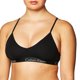thumbnail image 2 of Bralette Calvin Klein Motive de algodón ligeramente forrado negro, 2 of 3