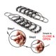 thumbnail image 3 of Juego de 12 ganchos para cortinas de ducha Ansxiy, de metal inoxidable, 3 of 7