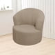 thumbnail image 2 of Cubierta de la silla de barril giratorio de jacquard, silla de acento giratorio de lana polar suave Slipcover, silla de barril moderna Slipcover para sillón redondo del club (caqui), 2 of 3