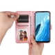 thumbnail image 4 of Funda tipo cartera FOXDOCK para OPPO Find X5 Lite , diseño girasol en relieve, cuero PU, cierre magnético, soporte y tarjetero, 4 of 5