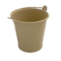 Homewell - Balde De Metal Beige 8X7Cm
