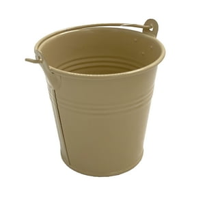 Homewell - Balde De Metal Beige 8X7Cm