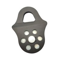 Magideal - Bloque De Polea De Cabrestante De 6 Toneladas Bloque De Polea Bloque De Aparejo De Acero De Aleación Para Tractor Cable Sintético O De Acero Agrícola Negro