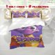 thumbnail image 1 of 3pcs Little Dragon Spire Trilogy Printed Bedding Set Soft Cover and Two Pillowcases Ideal for All Seasons, 1 of 5