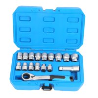 Ioensy - Juego De Llaves De Trinquete Para Vehículos, Herramienta Mecánica Genérica Para El Hogar, Bicicleta, Coche, 17 Piezas