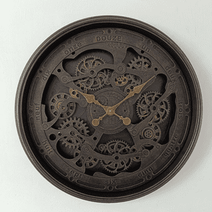 Genérico - Reloj De Pared 46.3X37.7X39.6 Cm, Elemental, Café