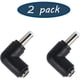 thumbnail image 2 of Adaptador de conector macho a hembra de 5,5 x 2,5 mm a 5,5 x 2,1 mm (ángulo de 90 grados, 2 unidades), 2 of 7