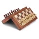 thumbnail image 2 of Juego de ajedrez Ajuny Magnetic Travel hecho a mano en madera de acacia, 2 of 9