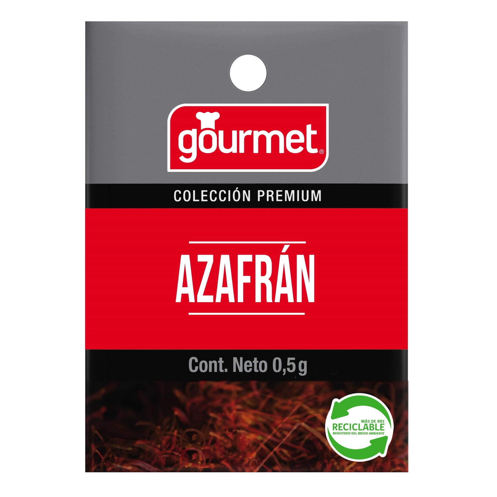Azafrán En Hebras Bolsa 0,5 g Gourmet