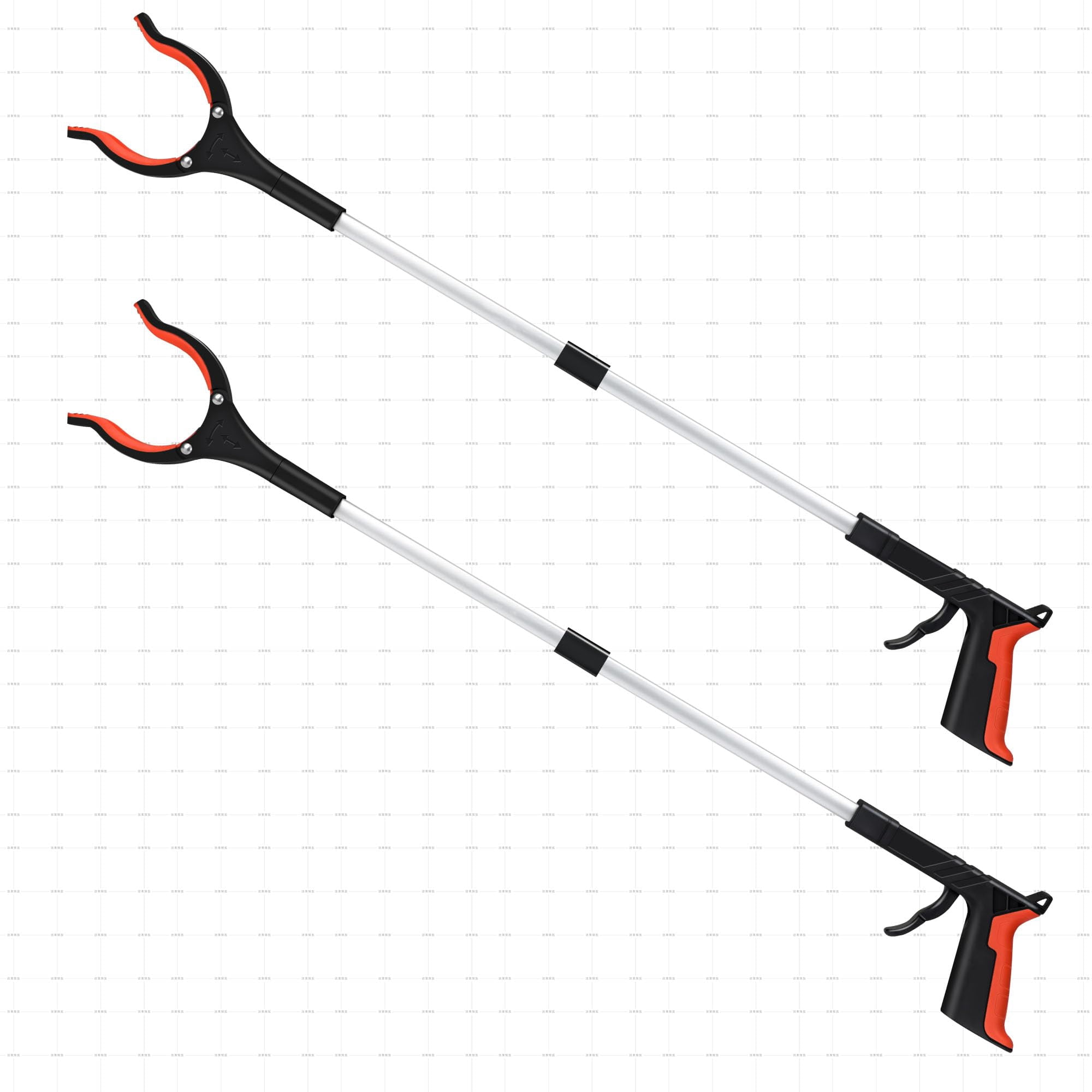 Grabber Reacher Tool Zayad De 32 Pulgadas Para Personas Mayores, Color Naranja