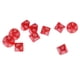 thumbnail image 1 of 10 Dados De Plástico De 10 Lados D10 Para Accesorio De Juego De Barra De Fiesta Rojo, 1 of 2