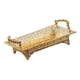 thumbnail image 5 of Soporte De Bandeja De Fruta Dorada De Metal Bandeja De Tocador Para Decoración De Baño De Cocina 35x22cm, 5 of 6