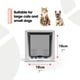 thumbnail image 5 of Puerta para Gatos Cat Mate 221 Grande con Cerradura de 4 Vías Blanca, 5 of 9