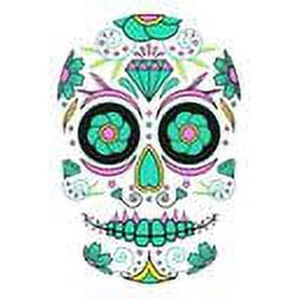 Tatoo - Catrina - Fluorecente - Diamante-Flor