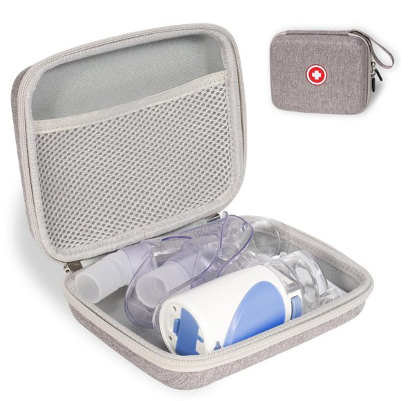 Funda de transporte Fukumi para nebulizador portátil, bolsa médica, gris