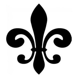 Rienda Libre Graphics - Decomural Fleur De Lis Tile Flower Tile Ws-33354