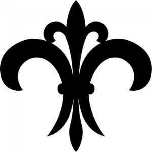 Rienda Libre Graphics - Decomural Fleur De Lis Tile French Flower Ws-18063