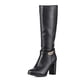 thumbnail image 3 of Botas Largas Mujer Tacon Grueso De Moda Vintage Weide QBM12, 3 of 8