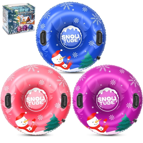 Menmek Tobogán Inflable de Nieve 91 cm – Pack de 3, Resistente al Frío