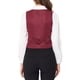 thumbnail image 3 of INSPIRE CHIC Chaleco Vintage para Mujer con Botones, Chaleco de Traje Steampunk Jacquard con Bolsillos S Burdeos, 3 of 6