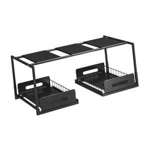 Magideal - Estante Debajo Del Fregadero, Estante Para Suministros De Cocina, Estante De Exhibición Estable Y Multiusos, Estante De Almacenamiento Para Fregadero