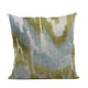 thumbnail image 1 of Almohada Velvet Glamour de Plutus Brands, color azul, citrino y crema, 50 x 50 cm, 1 of 5