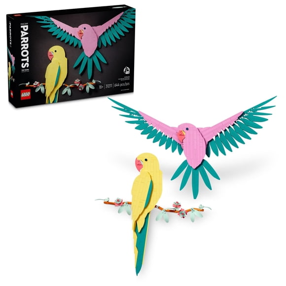 Decoración mural LEGO Art The Fauna Collection Macaw Parrots 31211