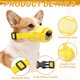 thumbnail image 3 of Bozal para Perros Uxcell, Bozal de Malla Suave Ajustable Anti Mordeduras Masticación Transpirable (Amarillo, M), 3 of 7
