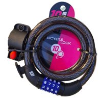 10Ten - Candado Espiral Con Clave Largo 1 Mts Grosor 15Mm