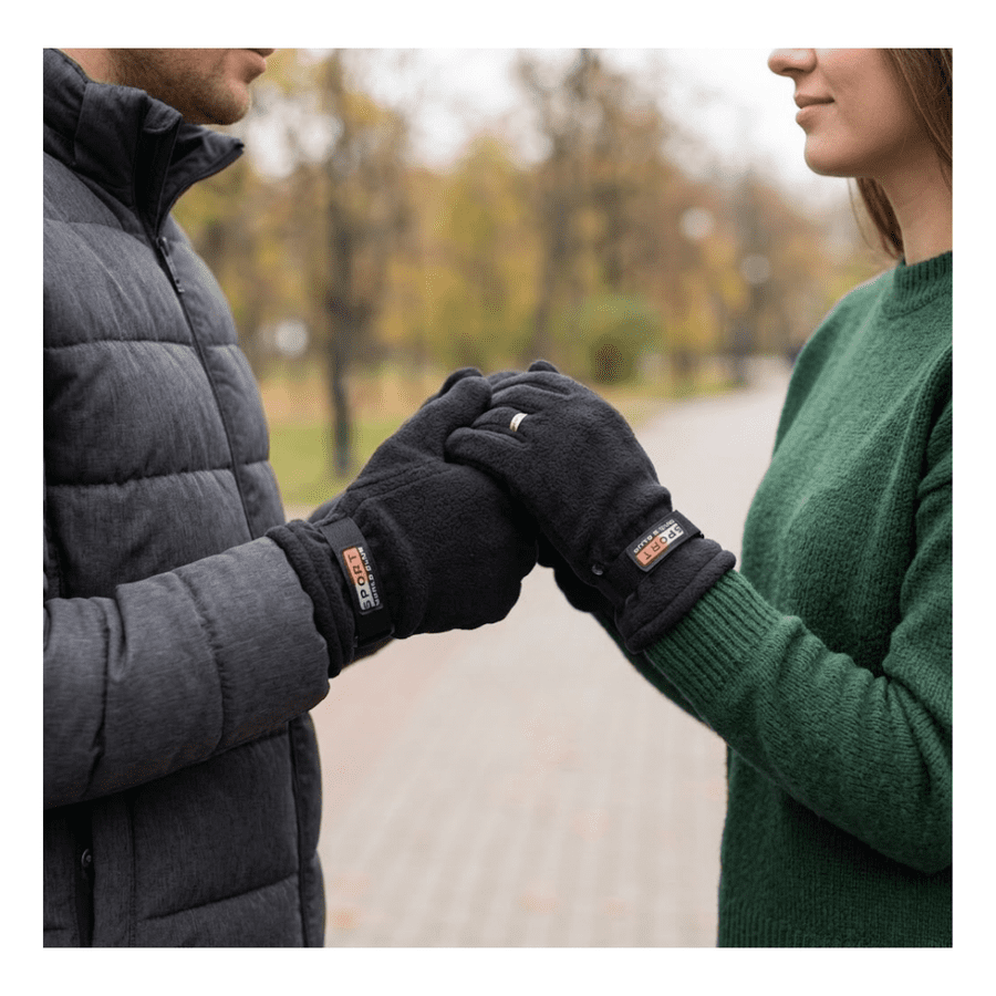 Genérico - Guantes Forro Polar Ajustable Sport World Blue Estilo Polar